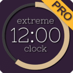 extreme clock pro wallpaper logo