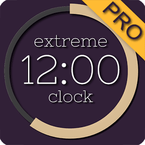 extreme clock pro wallpaper logo