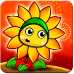 flower zombie war logo