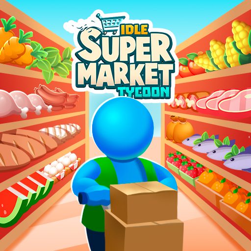 idle supermarket tycoon logo