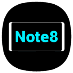 note 8 launcher android logo