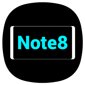 note 8 launcher android logo