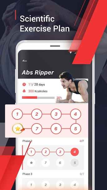 Home Workout – 6 Pack Abs Fitness, Exercise – 홈 운동 – 6팩 복근 피트니스, 운동 1.15 2