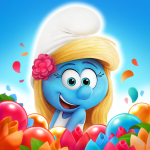 smurfs bubble story logo