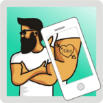 text tattoo photo editor pro logo