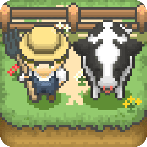 tiny pixel farm simple farm game logo