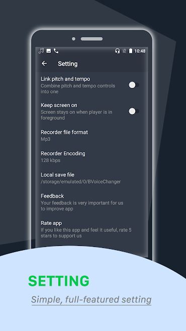 Voice changer: Recorder and Audio tune – 음성 변환기: 녹음기 및 오디오 조정 2.8 6