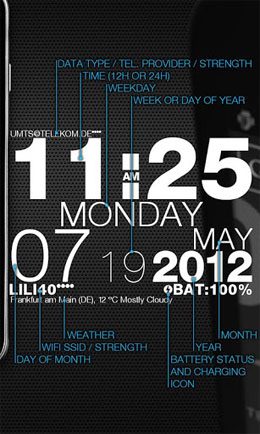 WP Clock Design Live Wallpaper  – WP 시계 디자인 라이브 배경화면 2.3.1 3